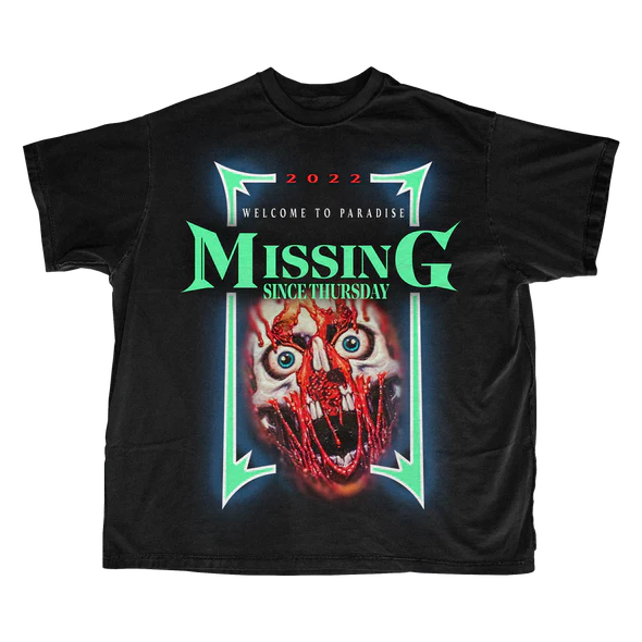 BAREFACE_590x MISSING SINCE THURSDAYFACE OFF TEE